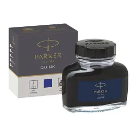 Чернила Parker Quink синие 57 мл (в стеклянном флаконе, артикул производителя 1950376)