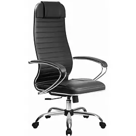 Кресло для руководителя Metta 6 черное (искусственная кожа, металл)