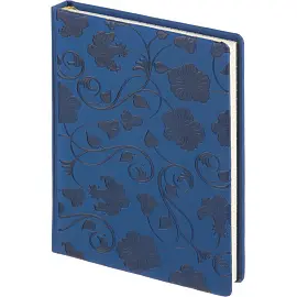 Ежедневник недатированный Attache Selection Campanula искусственная кожа Soft Touch А5 160 листов синий