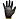 Перчатки защитные трикотажные нейлоновые с полиуретановым покрытием черные (размер 7,S) Фото 1