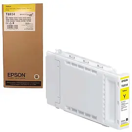 Картридж струйный Epson T6934 C13T693400 желтый оригинальный повышенной емкости