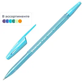 Ручка шариковая неавтоматическая в ассортименте ErichKrause R-301 Spring Stick синяя (толщина линии 0.35 мм)