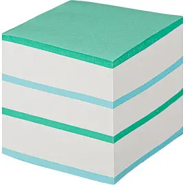 Блок для записей Attache 90x90x90 мм разноцветный проклеенный (плотность 65 г/кв.м)
