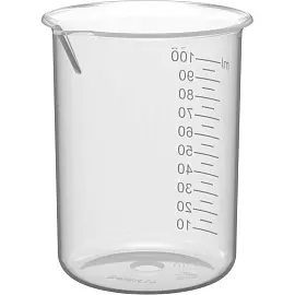 Мерный стакан с носиком Перинт ПП 100мл / 52 (12шт/уп)
