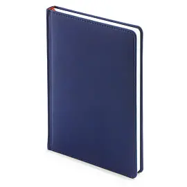 Ежедневник датированный 2024 год Attache Velvet искусственная кожа А5+ 168 листов темно-синий (145x206 мм)