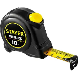 Рулетка измерительная Stayer Autolock 10 м x 25 мм сталь с автостопором (2-34126-10-25)