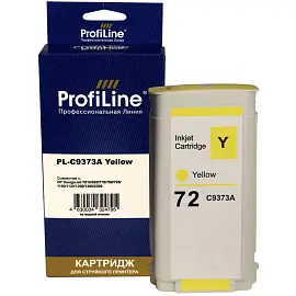 Картридж струйный ProfiLine C9373A №72 PL_C9373A_Y для HP желтый совместимый