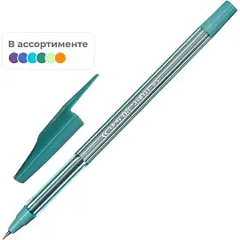Ручка шариковая неавтоматическая в ассортименте Deli Think синяя (толщина линии 0.5 мм)