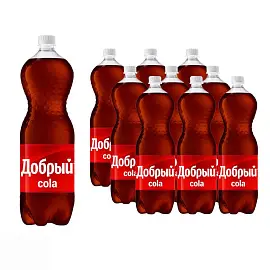 Напиток Добрый Cola газированный 1.5 л (9 штук в упаковке)