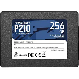 SSD накопитель Patriot P210 SATA III 256Gb 2.5(P210S256G25)