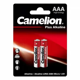 Батарейка ААА мизинчиковая Camelion Plus Alkaline (2 штуки в упаковке)