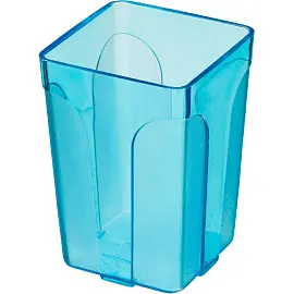 Подставка-стакан для канцелярских принадлежностей Attache City синяя 10x7x7 см
