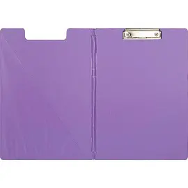 Папка-планшет с зажимом Attache Bright colours A4 сиреневая с крышкой