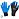 Перчатки рабочие Scaffa Grip NY1350L нейлоновые с латексным покрытием черные/голубые (13 класс, размер 8, M)