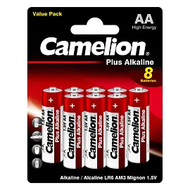 Батарейка АА пальчиковая Camelion Plus (8 штук в упаковке)