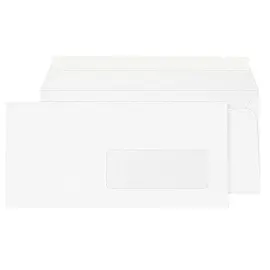 Конверт Ecopost Е65 80 г/кв.м белый стрип с правым окном (1000 штук в упаковке)