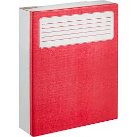 Короб архивный гофрокартон Attache 252x80x326 мм красный до 750 листов (5 штук в упаковке)