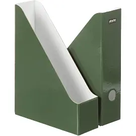Лоток вертикальный для бумаг 75 мм Attache Selection Сrocus картонный зеленый (2 штуки в упаковке)