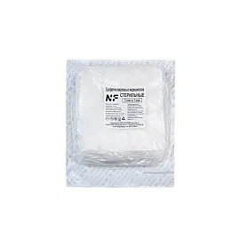 Салфетка стерильная Ньюфарм 5x5 см 17 нитей (10 штук в упаковке)