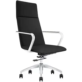 Кресло для руководителя Easy Chair 593 TPU черное (искусственная кожа, алюминий)