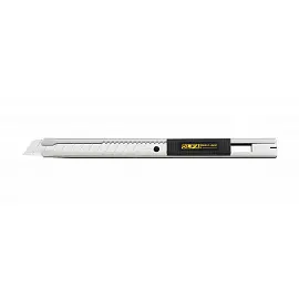 Нож универсальный Olfa OL-SVR-2 с корпусом из нержавеющей стали и автофиксатором (ширина лезвия 9 мм)