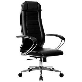 Кресло для руководителя Метта-29 черное (искусственная кожа, металл)