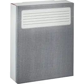 Короб архивный гофрокартон Attache 252x75x326 мм серый до 750 листов (5 штук в упаковке)