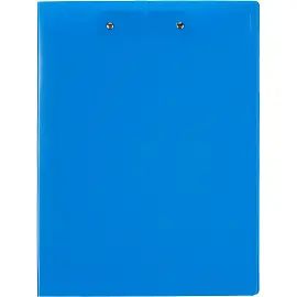 Папка с зажимом Attache с двумя зажимами А4 0.7 мм синяя (до 150 листов)