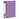 Папка с боковым зажимом СТАММ "Кристалл" А4, 17мм, 700мкм, пластик, фиолетовая