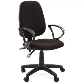 Кресло офисное Easy Chair 318 черное (ткань, пластик)
