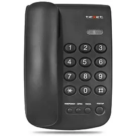 Телефон проводной TeXet TX-241 черный