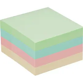 Стикеры Attache 51х51 мм пастельные 4 цвета (1 блок, 400 листов)