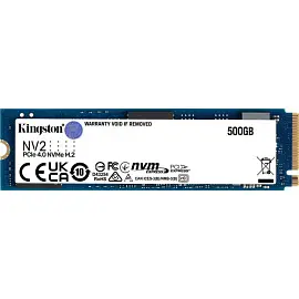 SSD накопитель Kingston 500Gb NV2 M.2 PCI-E 4.0 x4, NVMe (SNV2S/500G)