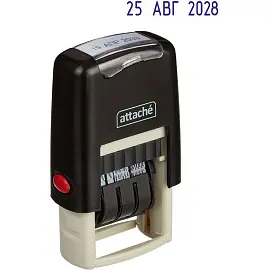 Датер автоматический пластиковый Attache 7810 (шрифт 3 мм, месяц обозначается буквами, оттиск 3x20 мм)