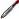 Ручка шариковая автоматическая Deli Arrow красная (толщина линии 0.35 мм) Фото 0
