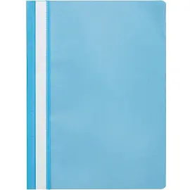 Скоросшиватель пластиковый Attache Economy A4 до 100 листов голубой (толщина обложки 0.11 мм, 10 штук в упаковке)