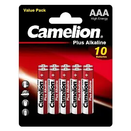 Батарейка AAA мизинчиковая Camelion Plus (10 штук в упаковке)