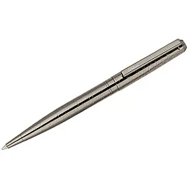 Ручка шариковая Delucci "Mistico" синяя, 1,0мм, корпус оружейный металл, поворотн., подарочная упаковка