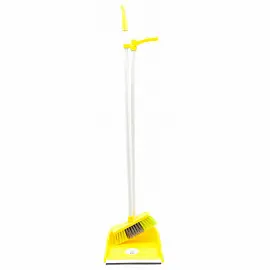 Комплект для уборки A-VM AF201-Y (щетка для пола и совок) желтый