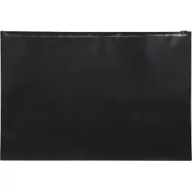 Папка-конверт на молнии Attache А4 черная (5 штук в упаковке)