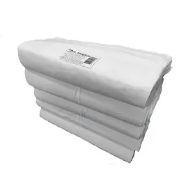 Салфетки хозяйственные технические мадаполам 40х40 см 70 г/кв.м белые 500 штук в упаковке