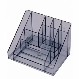 Подставка-органайзер для канцелярских принадлежностей Attache Каскад 9 отделений серая/черная 10.5x11.5x16 см