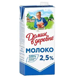 Молоко Домик в деревне ультрапастеризованное 2.5% 950 г