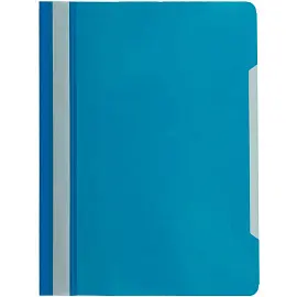 Скоросшиватель пластиковый Attache Economy A4 до 100 листов голубой (толщина обложки 0.1/0.12 мм, 10 штук в упаковке)