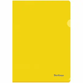 Папка-уголок Berlingo, А4, 180мкм, непрозрачная, желтая