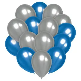 Воздушные шары, 25шт., М12/30см, MESHU "Blue