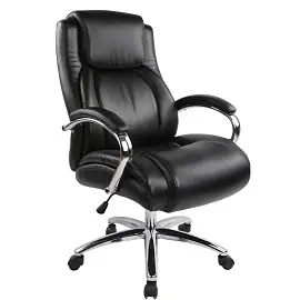 Кресло для руководителя Easy Chair 585 TR черное (рециклированная кожа, металл)