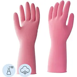 Перчатки КЩС латексные Hq Profiline сверхпрочные розовые (размер 10, XL, 73588)