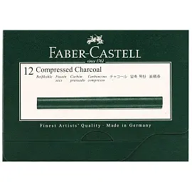 Уголь прессованный Faber-Castell "Pitt", круглый, средний