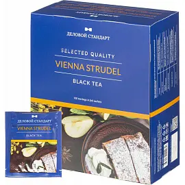 Чай Деловой Стандарт Vienna Strudel черный с грушей 100 пакетиков